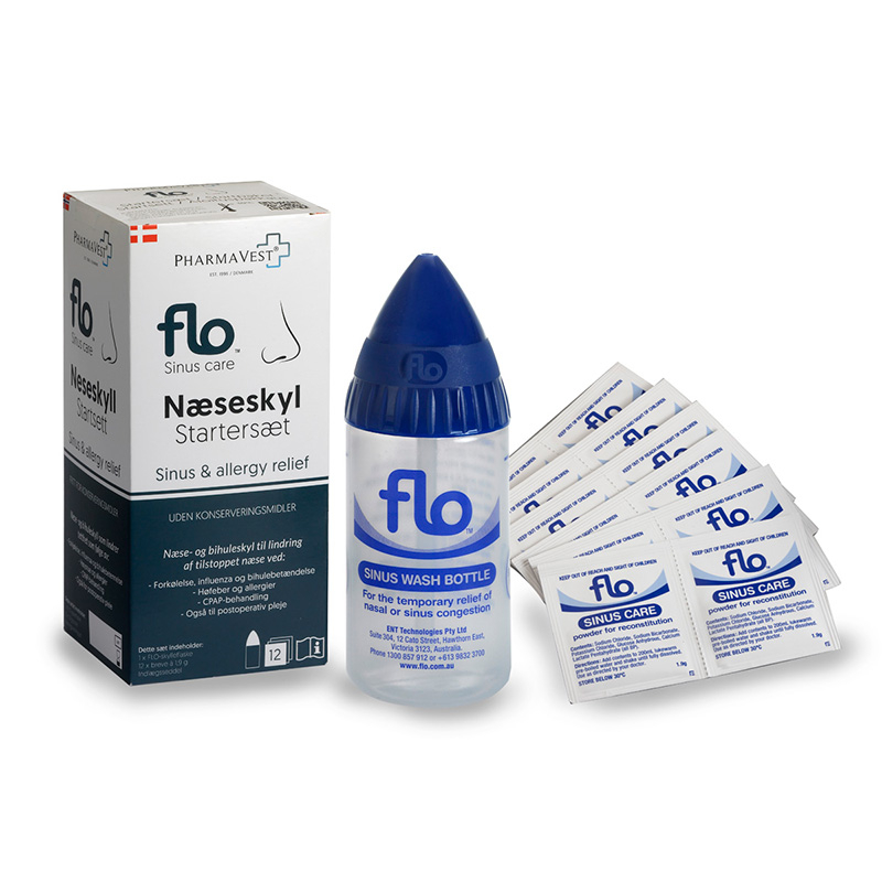 FLO Næseskyller Startsæt med 12 Saltposer – Effektiv Løsning