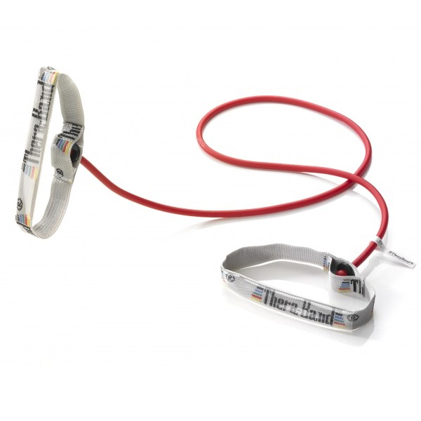 Thera-Band Træningselastik Level 2 – Rød med Håndtag