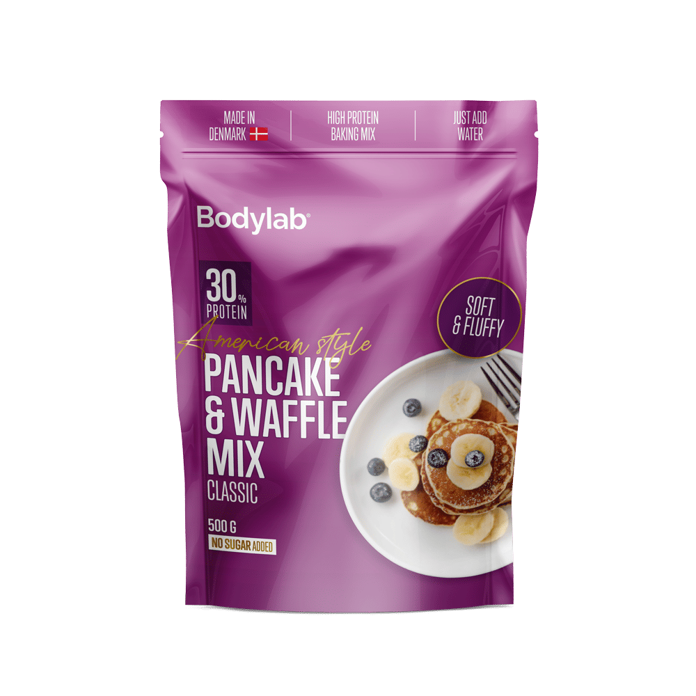 Amerikansk Proteinpandekage- og Vaffelmix – 30% Protein!