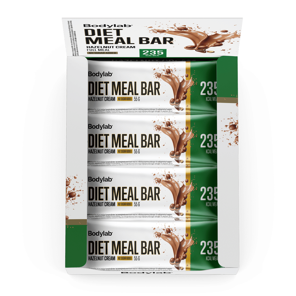 Hasselnødde Diet Bar – Sund Snack til Vægttab (12 stk)
