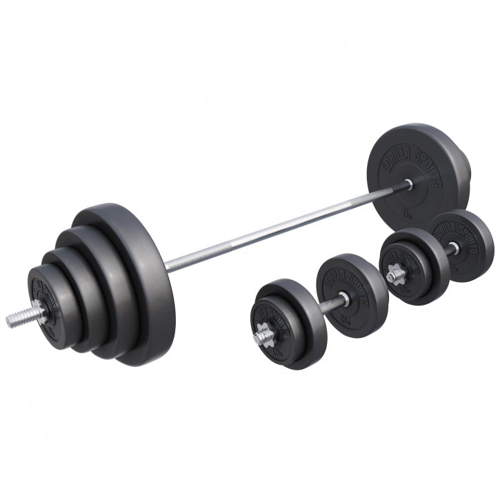 100 kg Vægtsæt inklusive vægtstænger (Fjederluk)