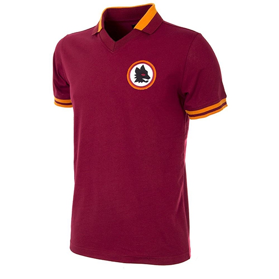 AS Roma 1978 - 79 Short Sleeve Retro Football Shirt-Small