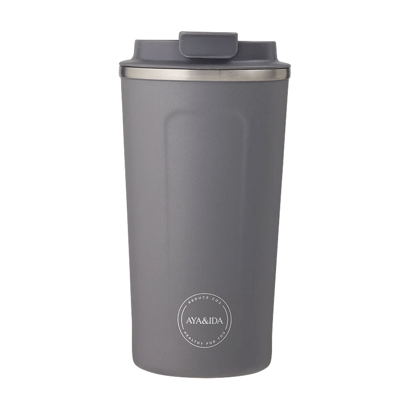 AYA&IDA CUP2GO Termokop 500 ml – Mørkegrå Elegance