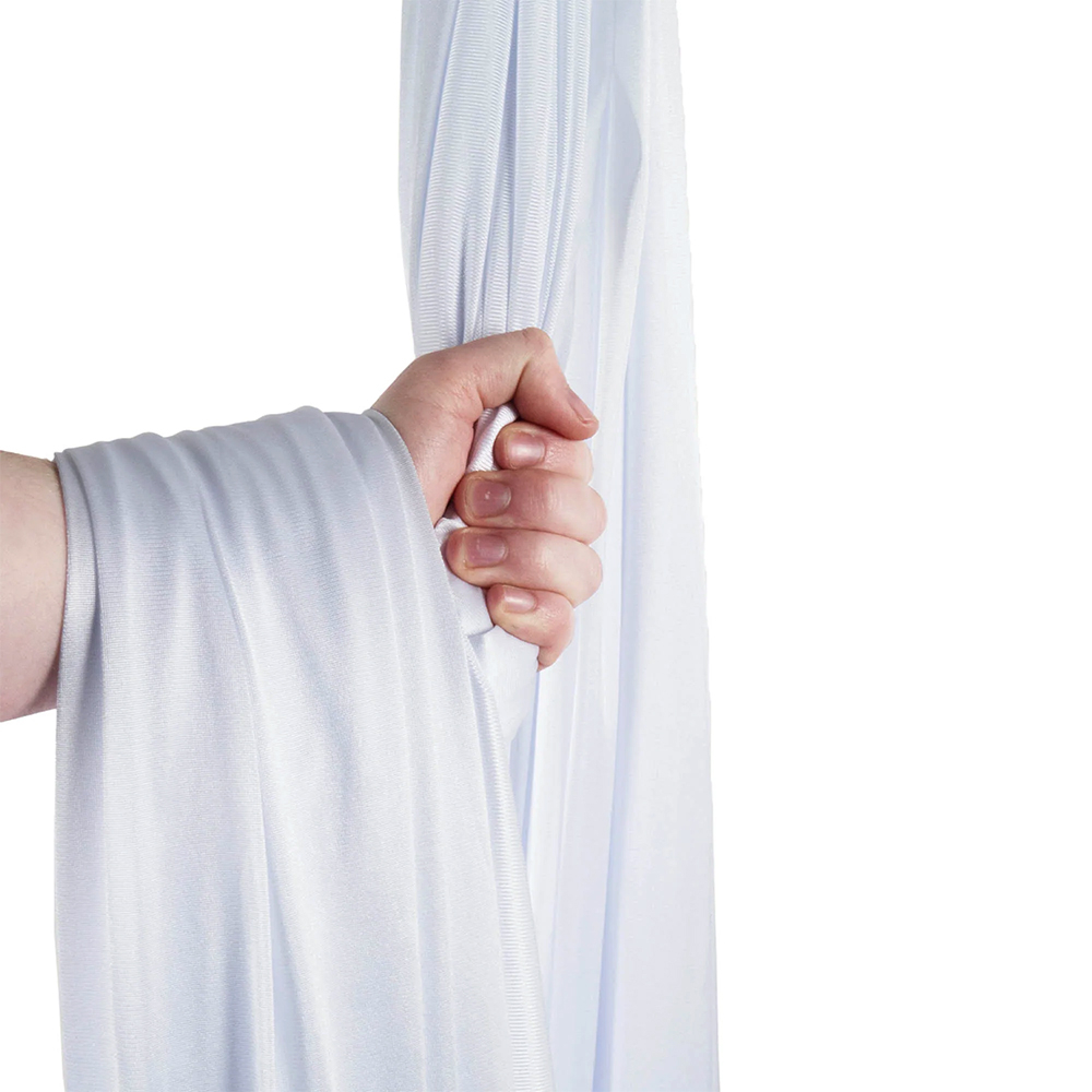 Aerial yoga hængekøje (Hvid - 6 m) til træning og afslapning