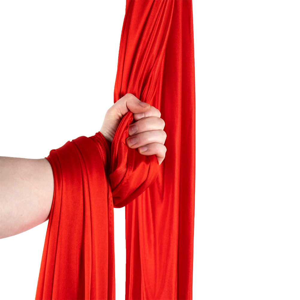 Aerial yoga hængekøje (Rød - 6 m) til super pris!