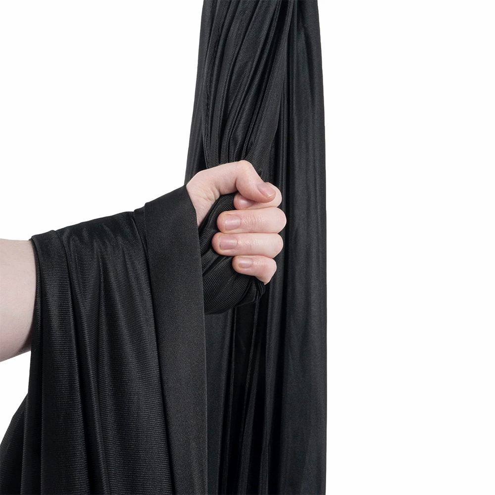 Aerial yoga hængekøje (Sort - 6 m) på tilbud!