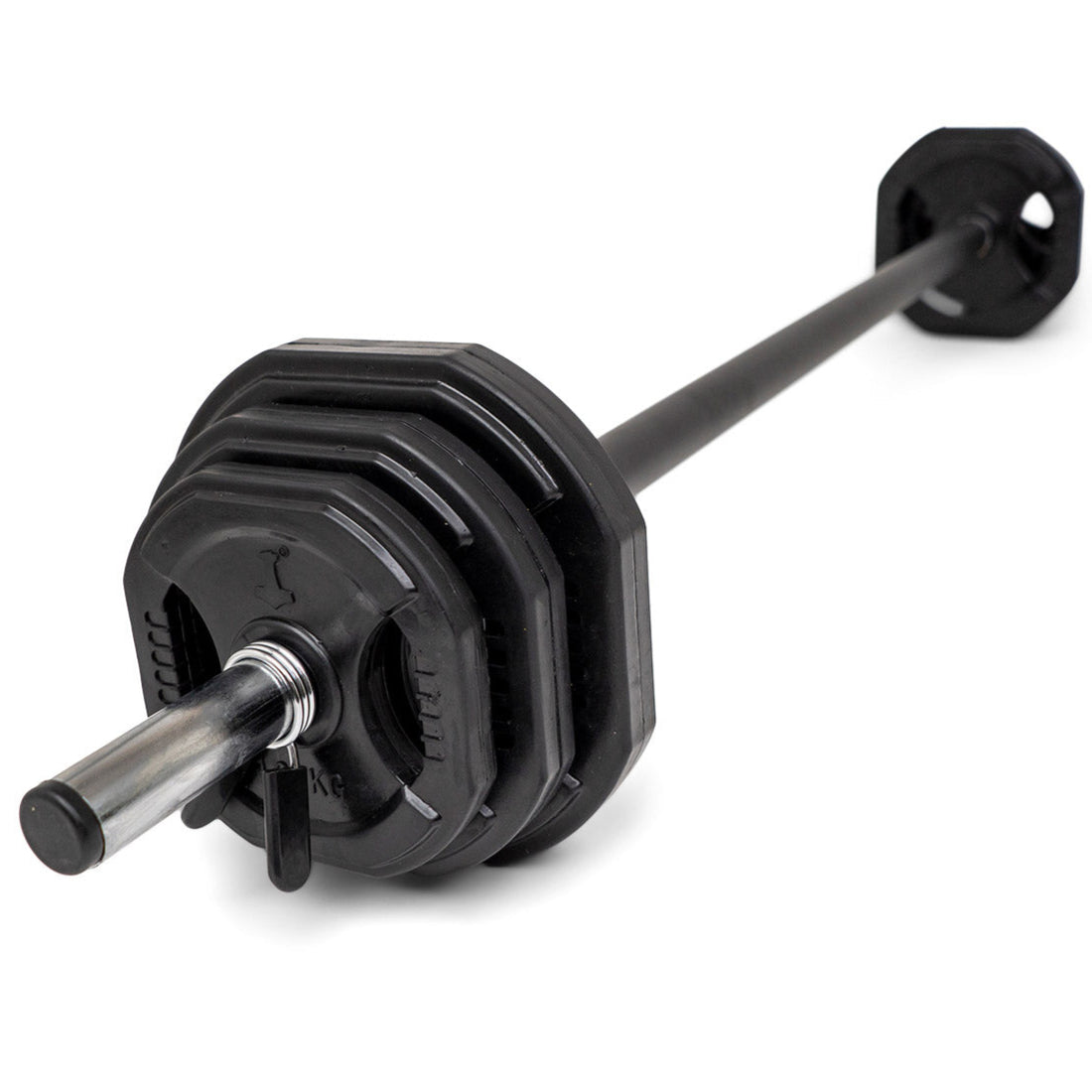 Aerobic vægtstang-sæt sort 37 kg (Nordic Strength)