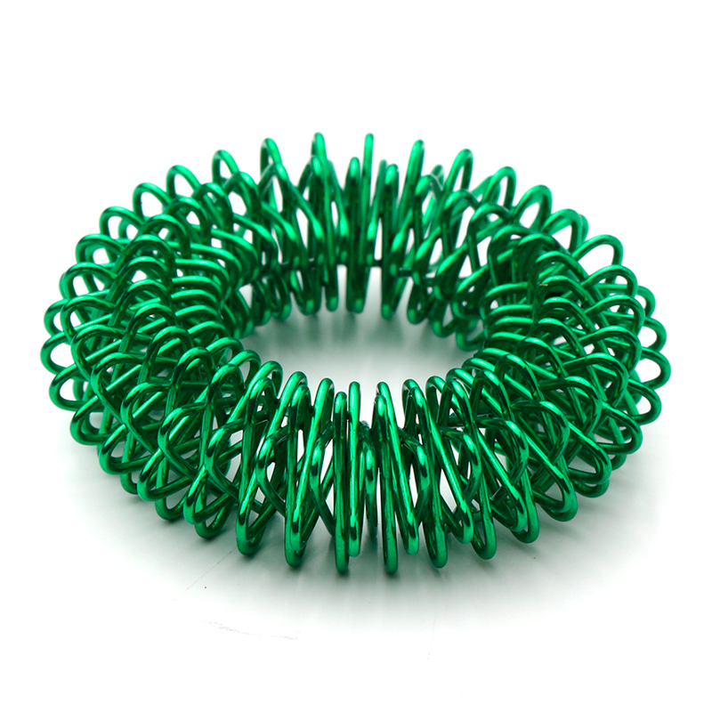 Akupressur Ringe - Finger Roller (Grøn) til Stressreduktion