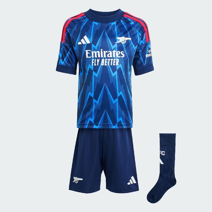 Arsenal Udebanetrøje 2025/26 til drenge - Tilbud!
