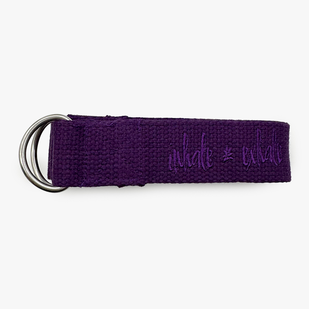 Asana økologisk yogabælte (Lilla - 250 x 3,7 cm)