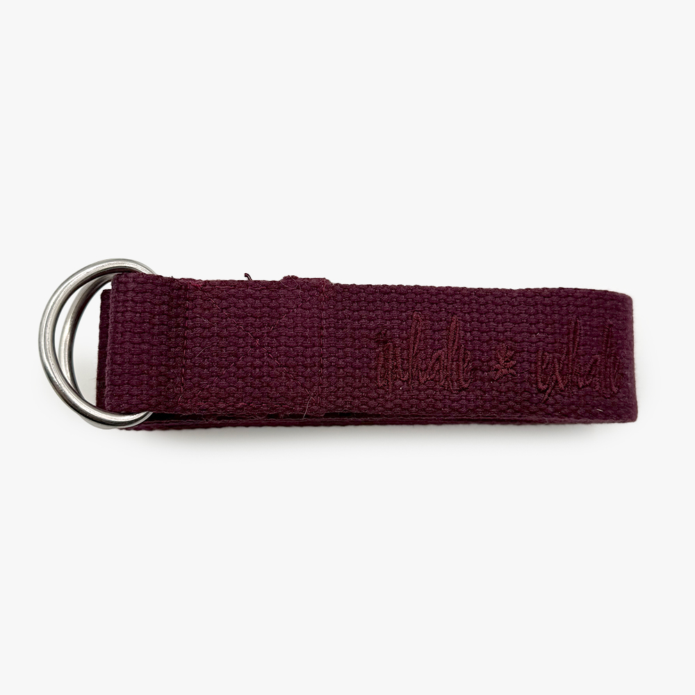 Asana yogabælte (Blomme - 3,7 cm)