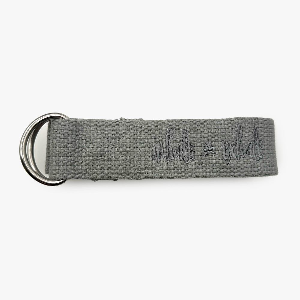 Asana yogabælte (Lysegrå - 3,7 cm)