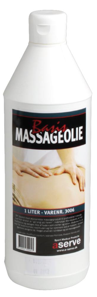 Aserve Massageolie Basis (1 liter) – Kvalitetsolie til massage