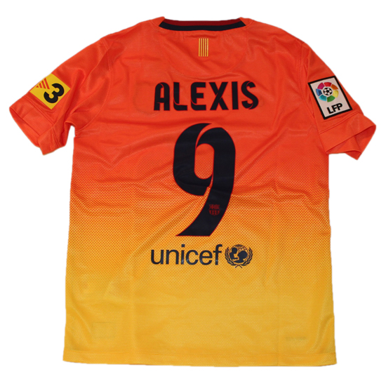 Barcelona udebanetrøje 2012/13 - Alexis 9, tilbud!