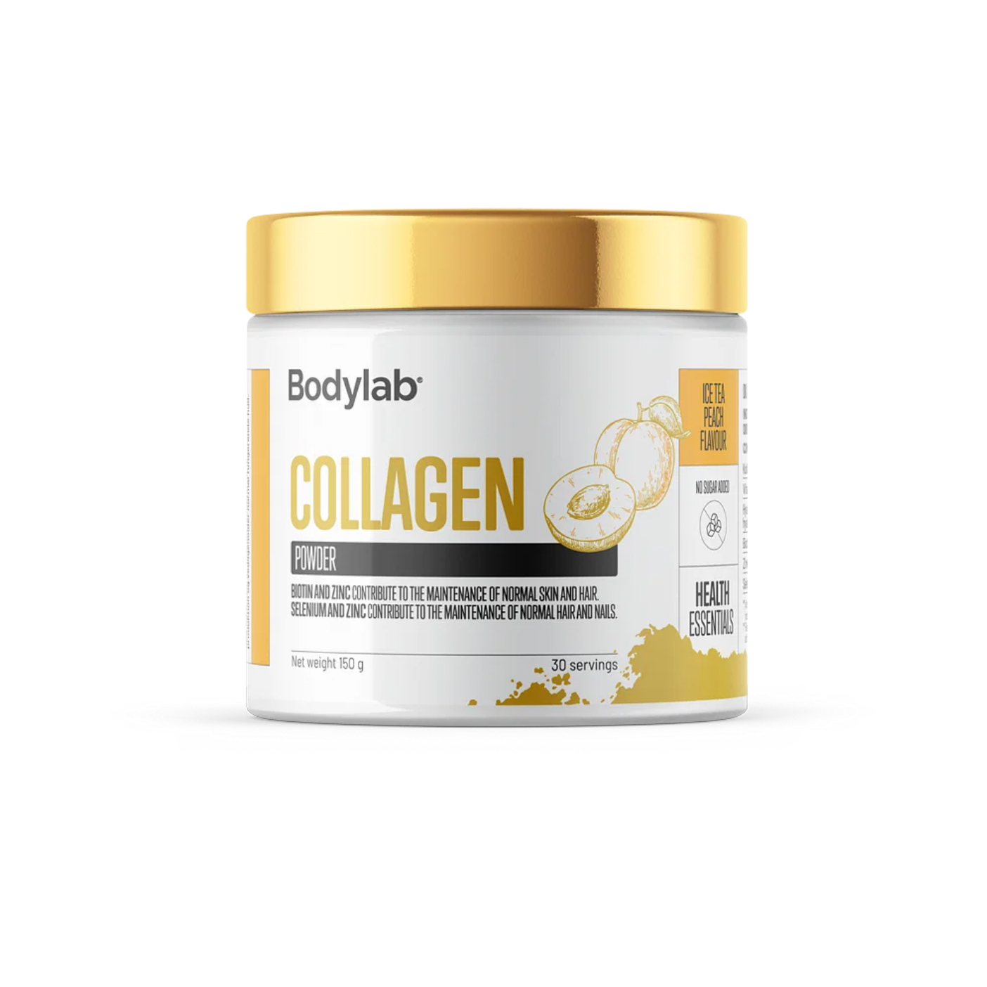 BodyLab Fersken Is Te med Kollagen - Sundhedstilskud 150g