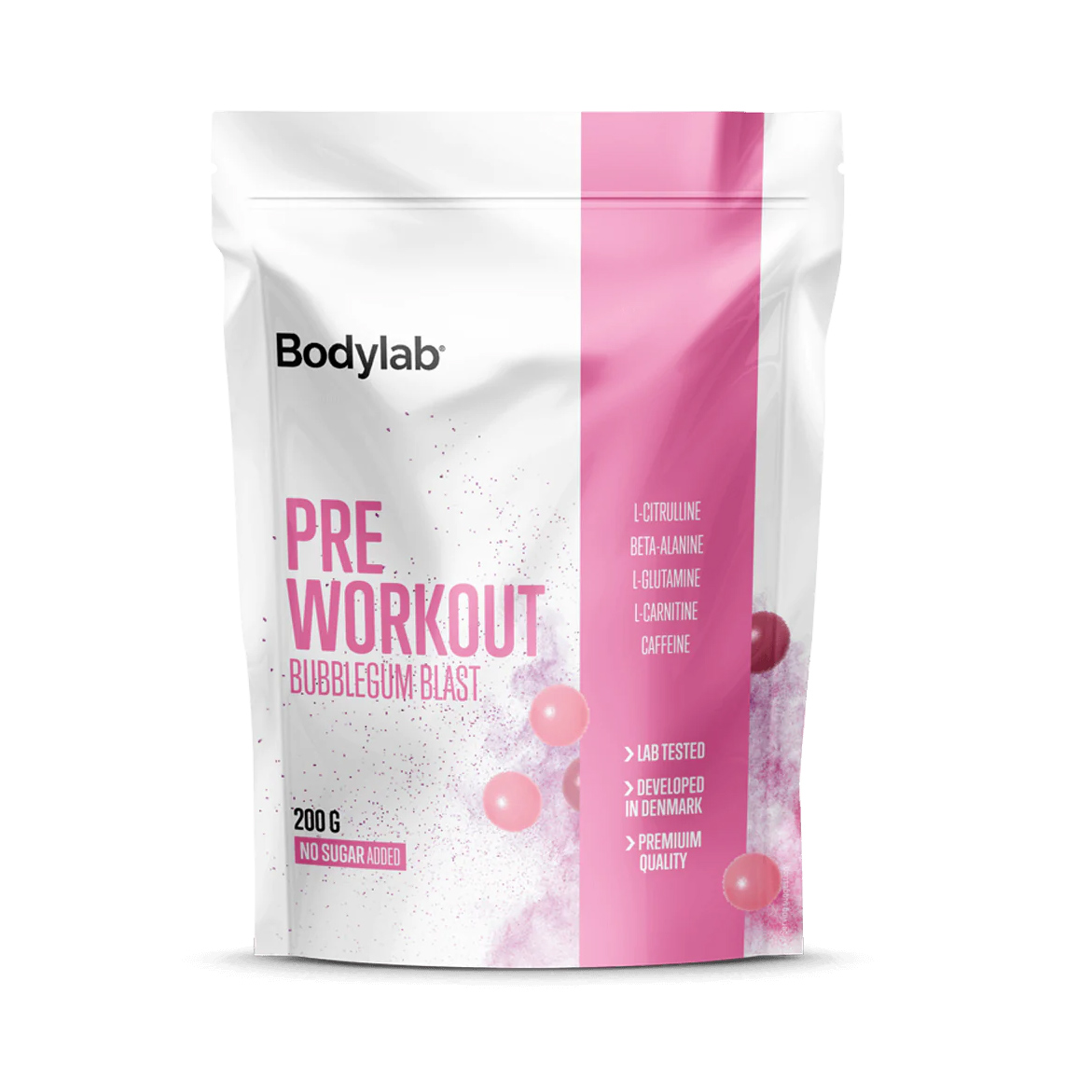 BodyLab Pre Workout Bubblegum Blast (200g) - Fantastisk tilbud!