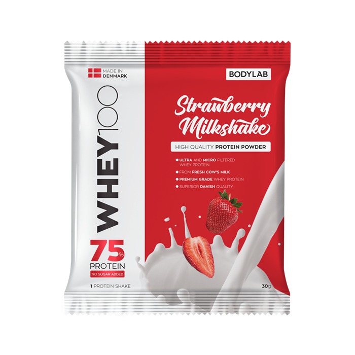 BodyLab Sample Whey 100 - Jordbær Milkshake (30 g)