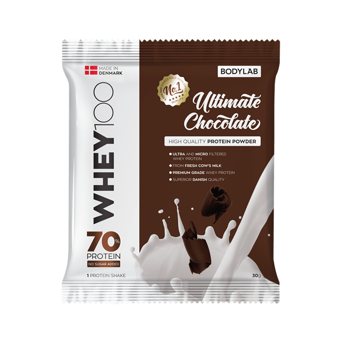 BodyLab Whey 100 Ultimate Chocolate - Prøvepakke 30g