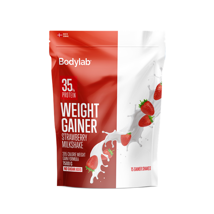 BodyLab Weight Gainer Jordbær Milkshake - Tilbud 1,5 kg!