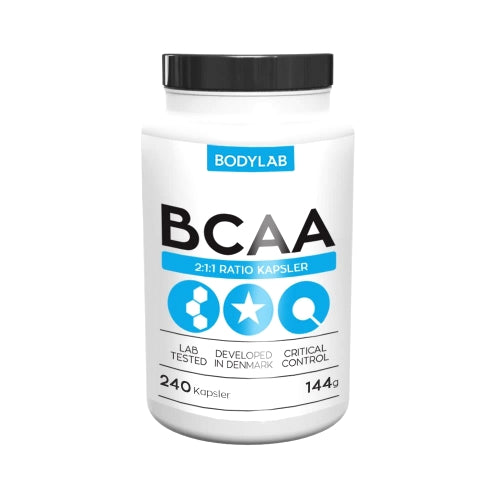 Bodylab BCAA Kapsler 240 stk – Optimal træningssupport!