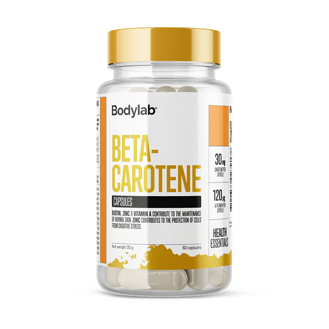 Bodylab Beta-Carotene (60 stk) - Naturlig Glød til Hud