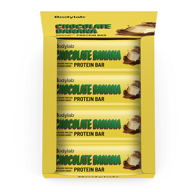 Bodylab Proteinbar (12 x 55 g) - Chokolade Banan Tilbud
