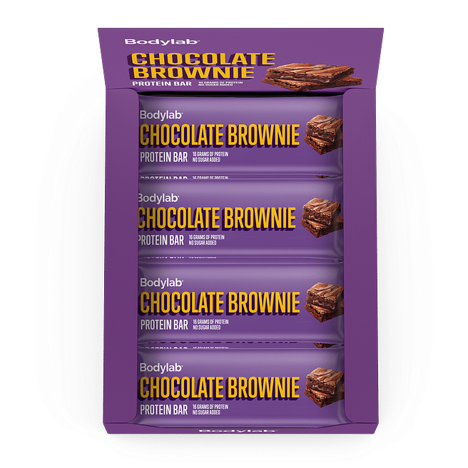 Bodylab Proteinbar (12 x 55 g) - Chokolade Brownie Tilbud!