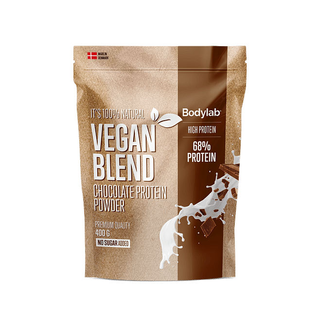 Bodylab Vegansk Proteinpulver - Chokolade Tilbud (400 g)