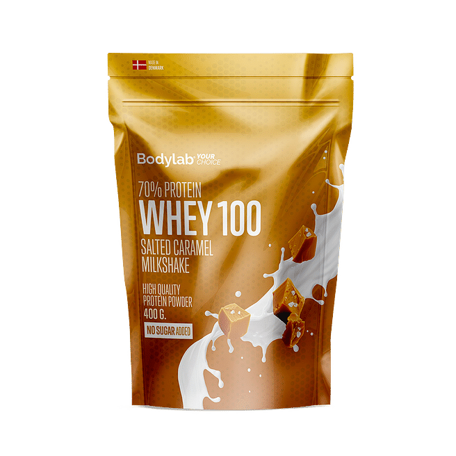 Bodylab Whey 100 - Salted Caramel Milkshake på tilbud!