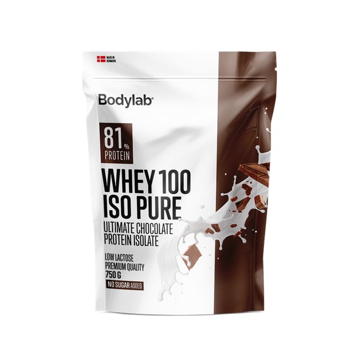 Bodylab Whey 100 ISO PURE Chokolade (750 g) - Tilbud!