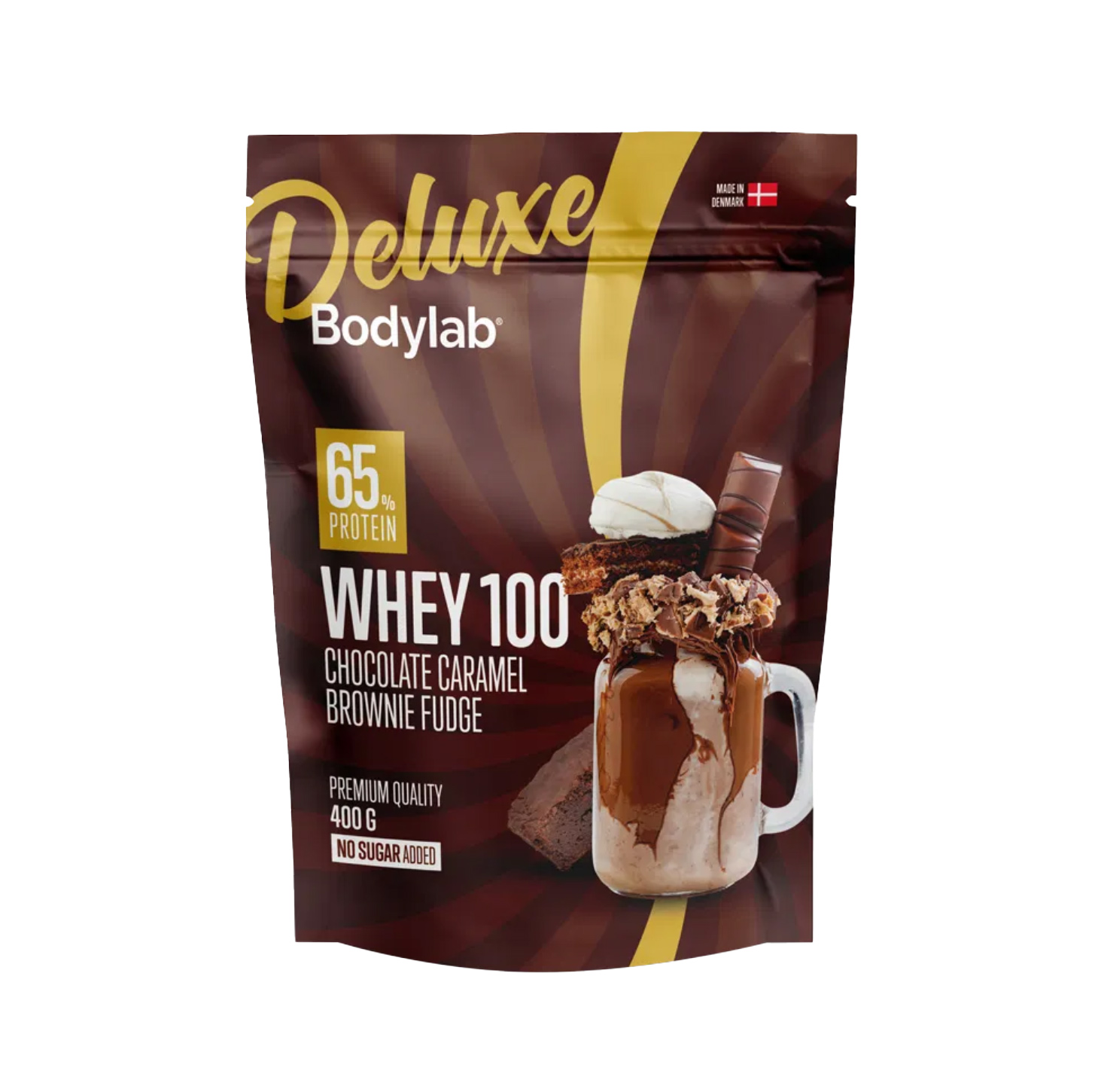 Bodylab Whey 100 Deluxe Chokolade Karamel Brownie 400g