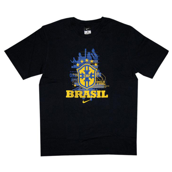 Brasilien VM 2010 T-shirt nr. 10 - Mørkeblå på udsalg!