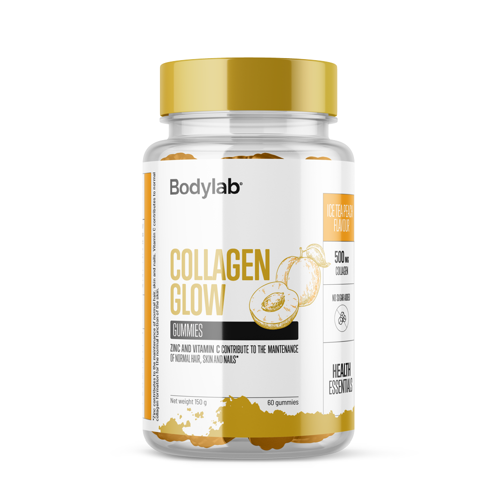 Collagen Glow Gummies (60 stk) - Ice Tea Peach