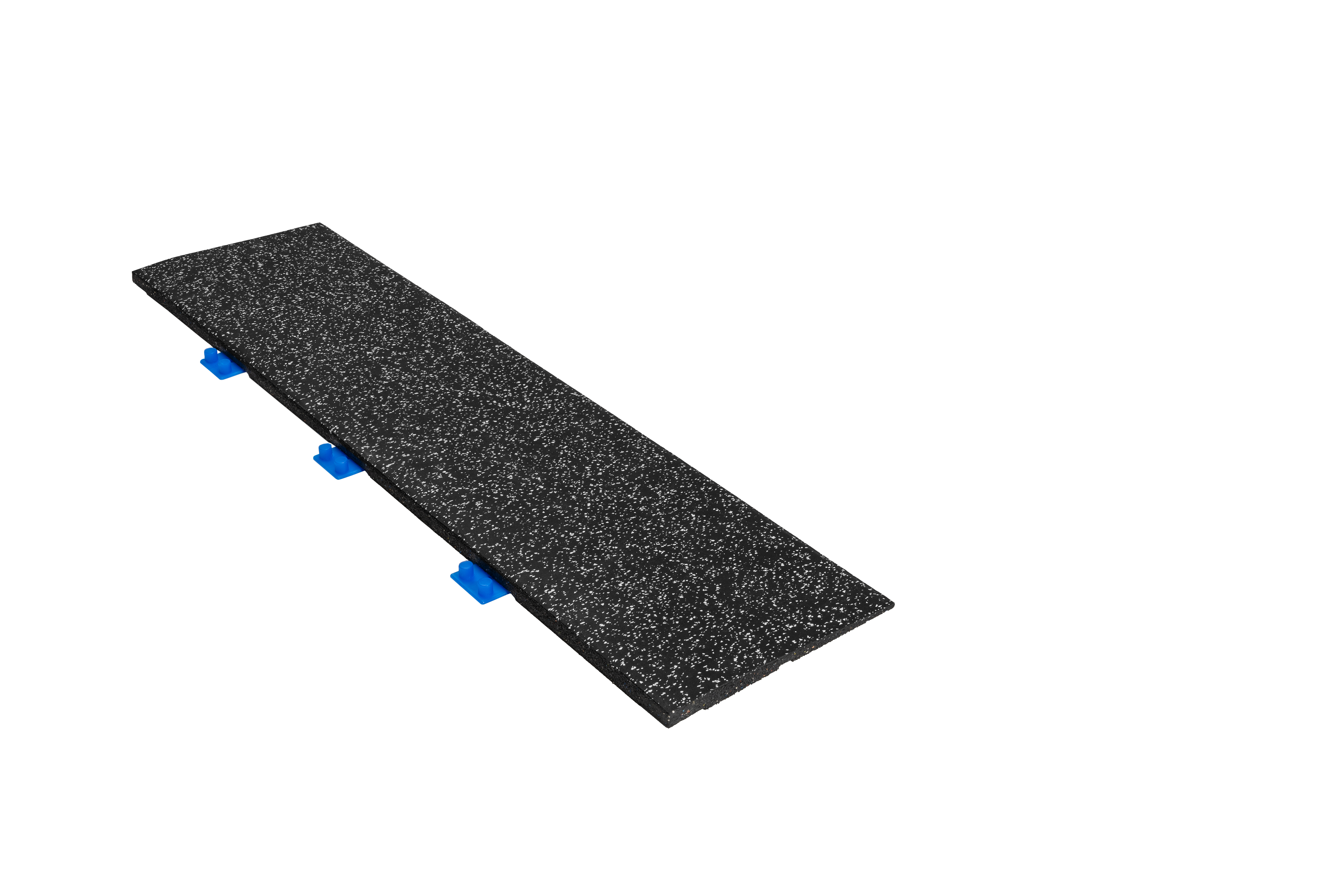 Connect tile -  20mm rampe -  med nister - Sort