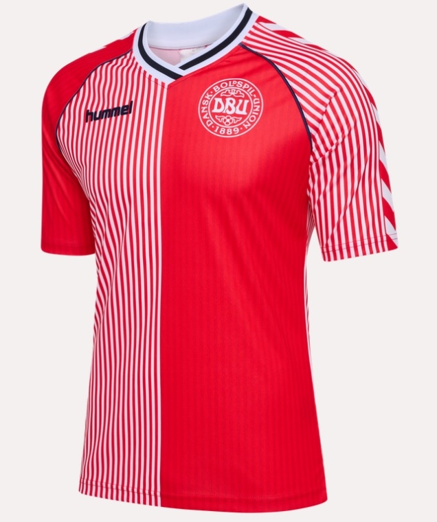Danmarks 1986 Retro Hjemme Trøje - Udsalg!