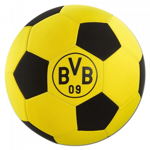 Dortmund BVB Neopren Fodbold - 22 cm på tilbud!