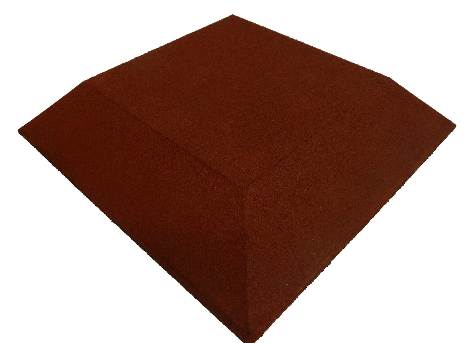 ErgoFloor – ErgoPlay Gummifliser Hjørne 500x500 mm Rød