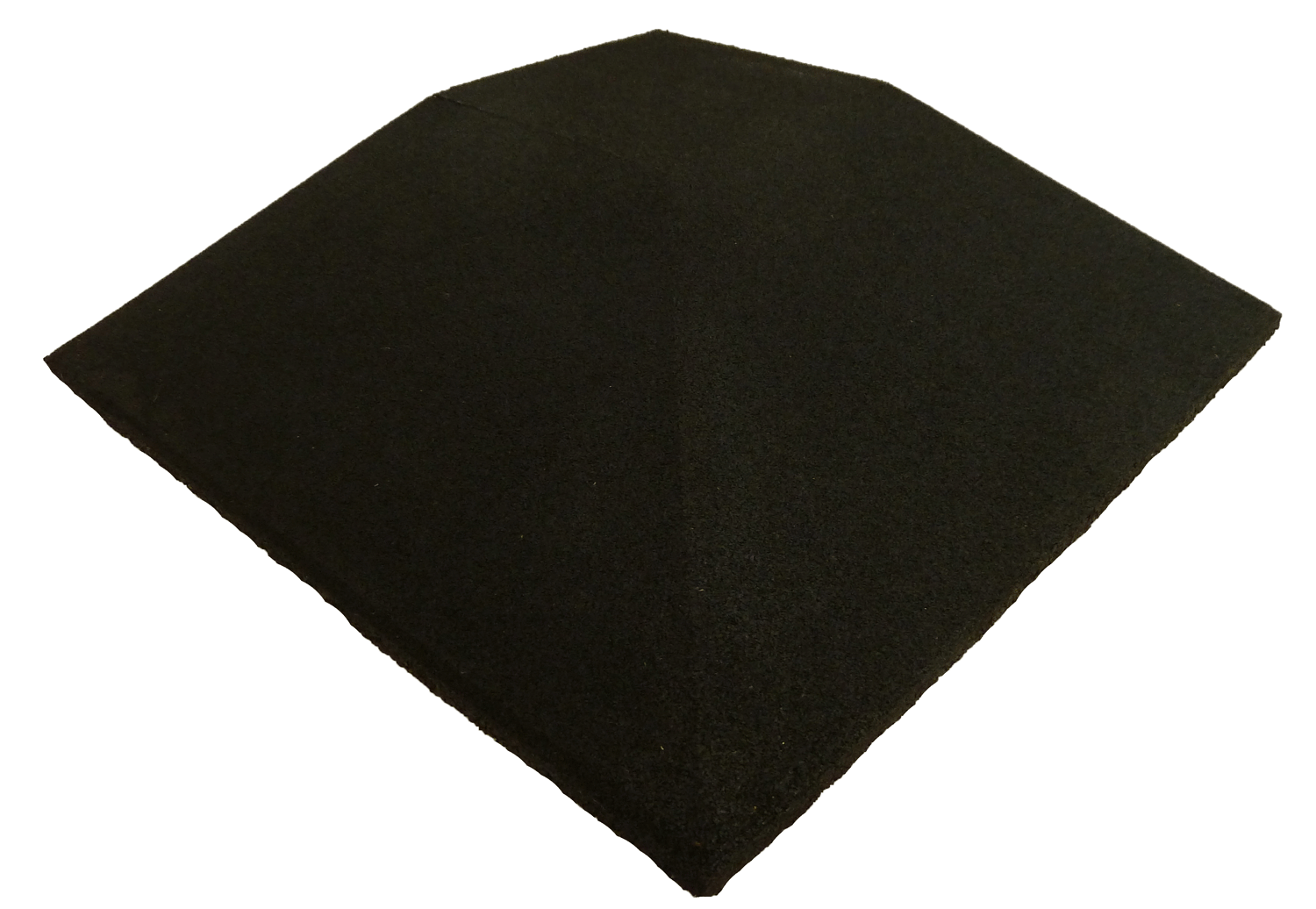 ErgoFloor – ErgoPlay Gummifliser Hjørne 500x500 mm - Sort