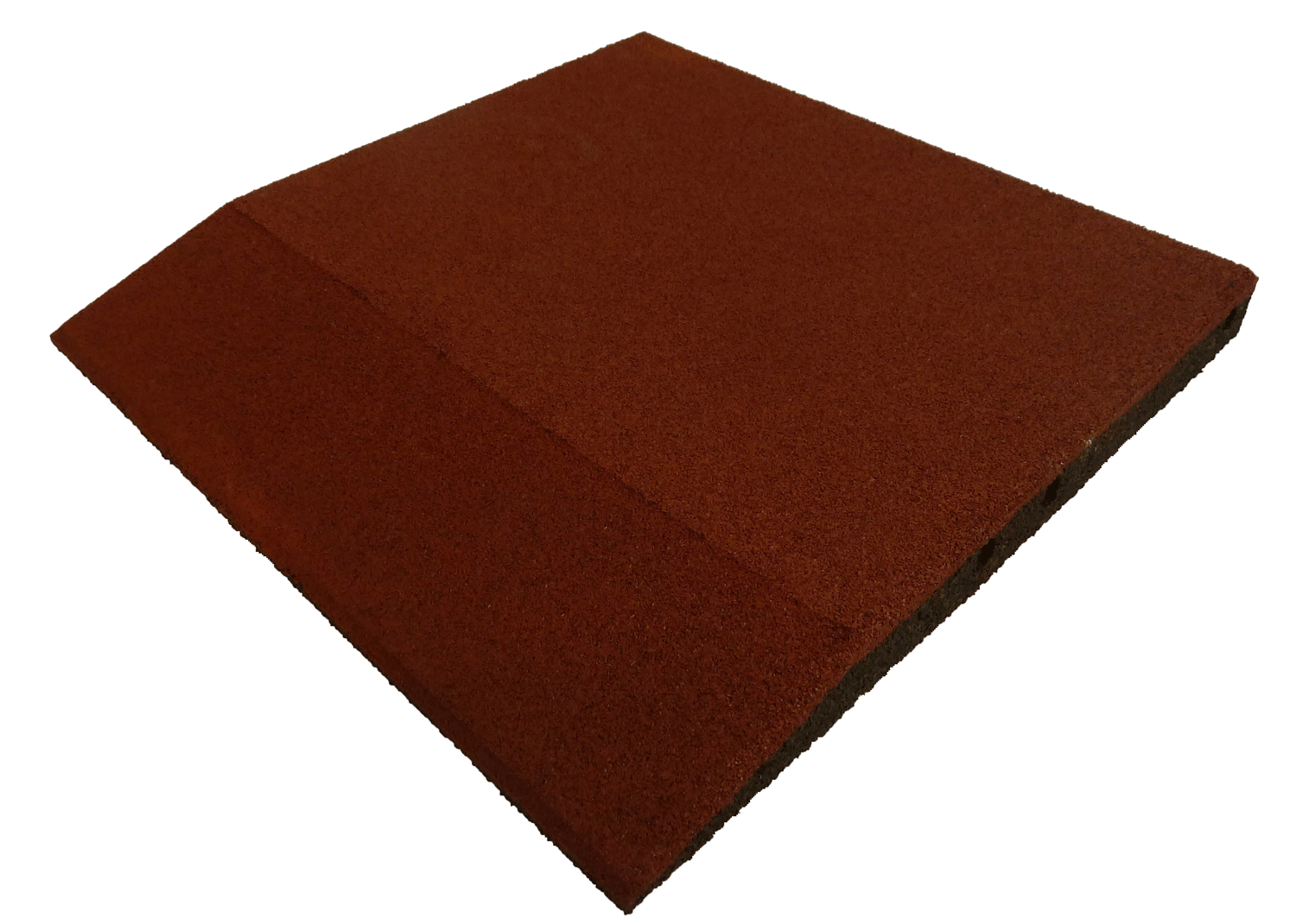 ErgoFloor – ErgoPlay Impact Gummifliser Rampe 500x500 mm Rød