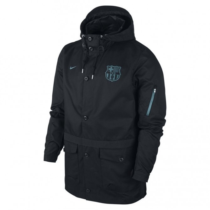 FC Barcelona Lørdag Jakke 2015/16 - Sort M tilbud