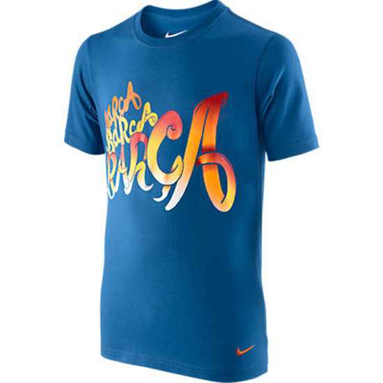 FC Barcelona T-shirt Core 2011/12 - Blå til Børn - Udsalg!