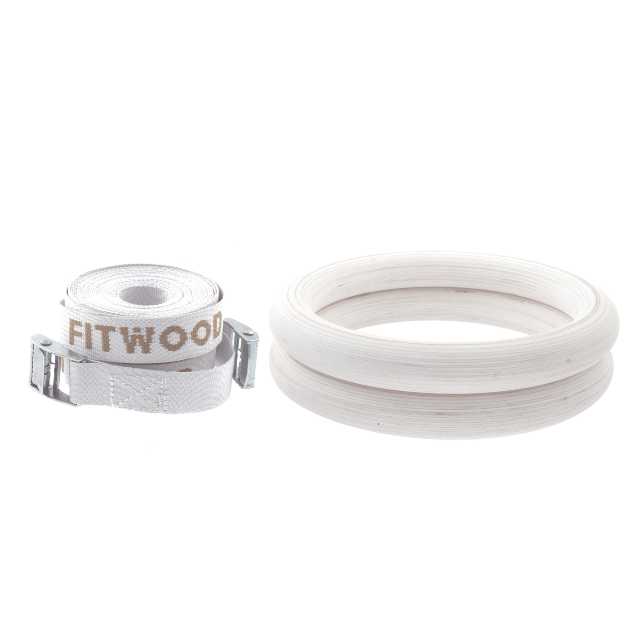 FitWood ULPU Gymnastikringe 28mm med Hvid Strop - Tilbud!