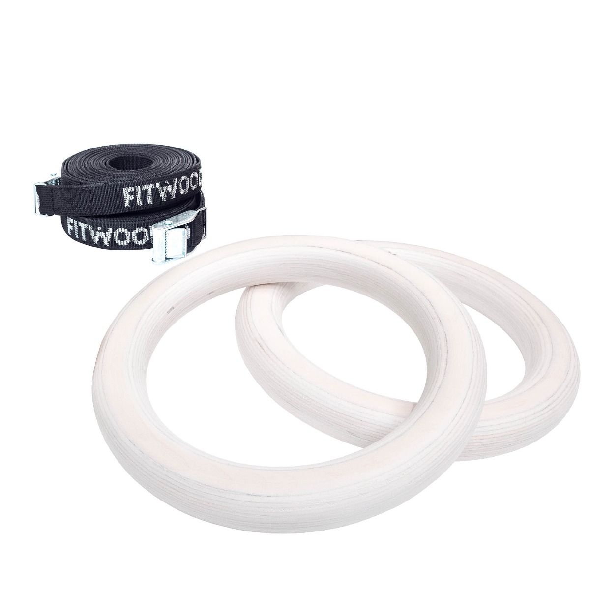 FitWood ULPU MINI Gymnastikringe 25mm – Sort Strop Tilbud!