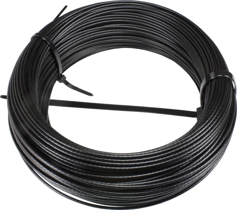 Fitnessgruppen - Wire Silkewire 6 mm. PA 12  - Sort
