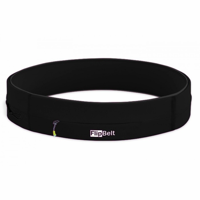 FlipBelt Zipper – Løbebælte med lynlås til rejser (Sort)