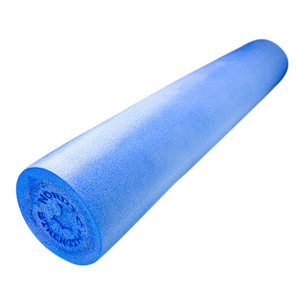 Glat blå foam roller 90 cm - Uundgåeligt træningsredskab!