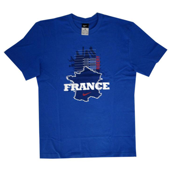 Frankrig t-shirt Ribery 7 VM 2010 - blå-L