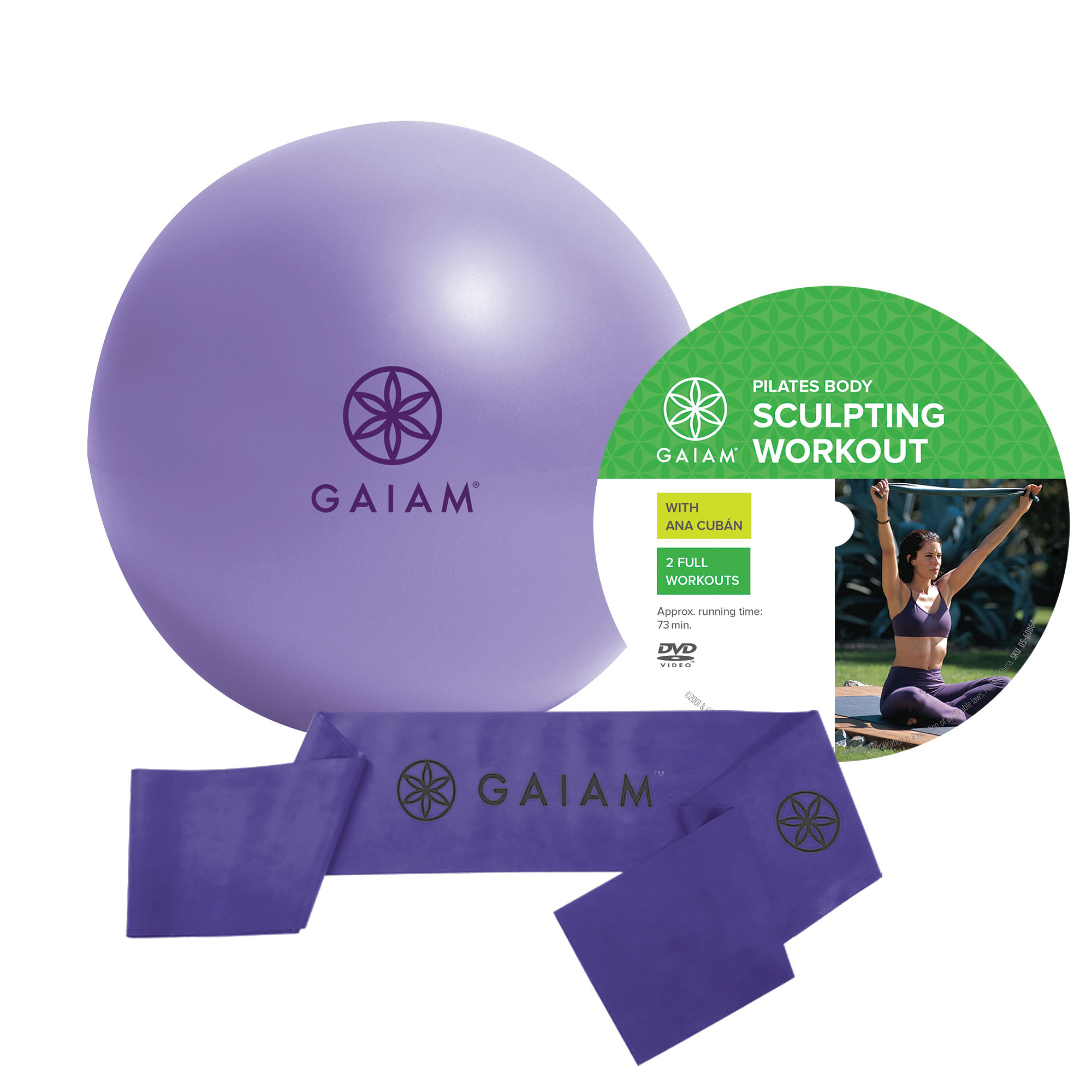 Gaiam Begynder Pilates Sæt med DVD – Træningsudstyr på tilbud