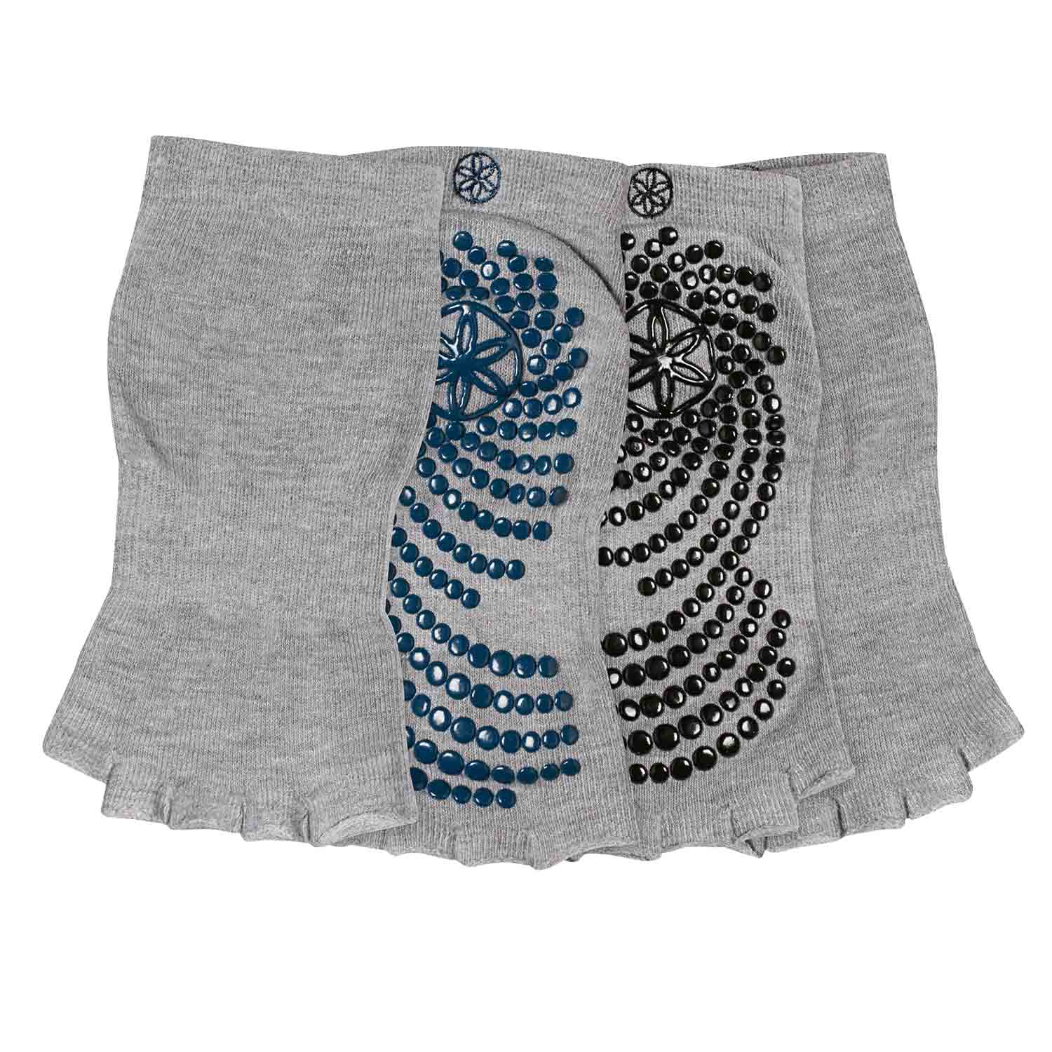 Gaiam Tåløse Yoga Strømper 2-Pak – Grå Tilbud!