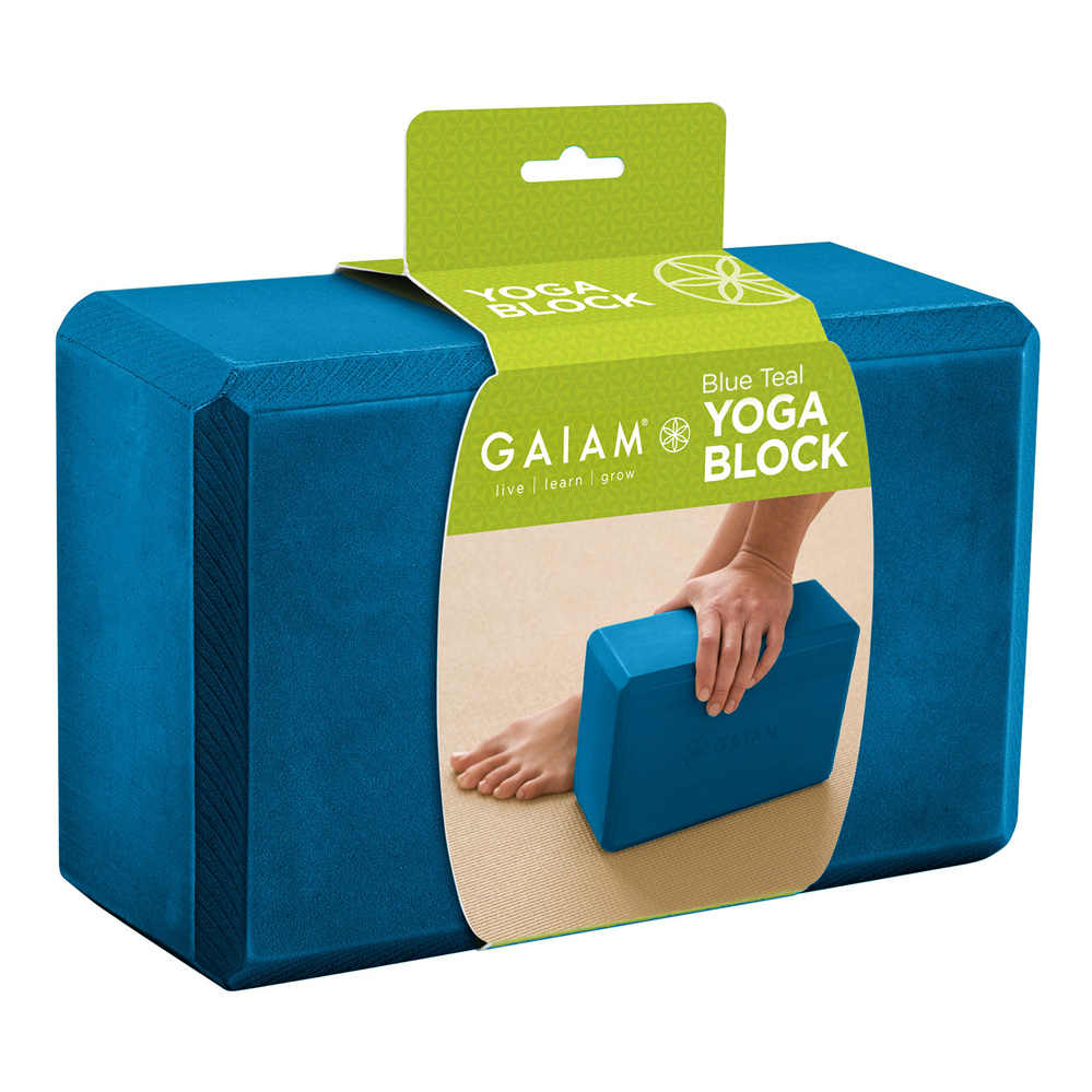 Gaiam Yogablok Teal Blå – Kvalitetstræningsudstyr på tilbud